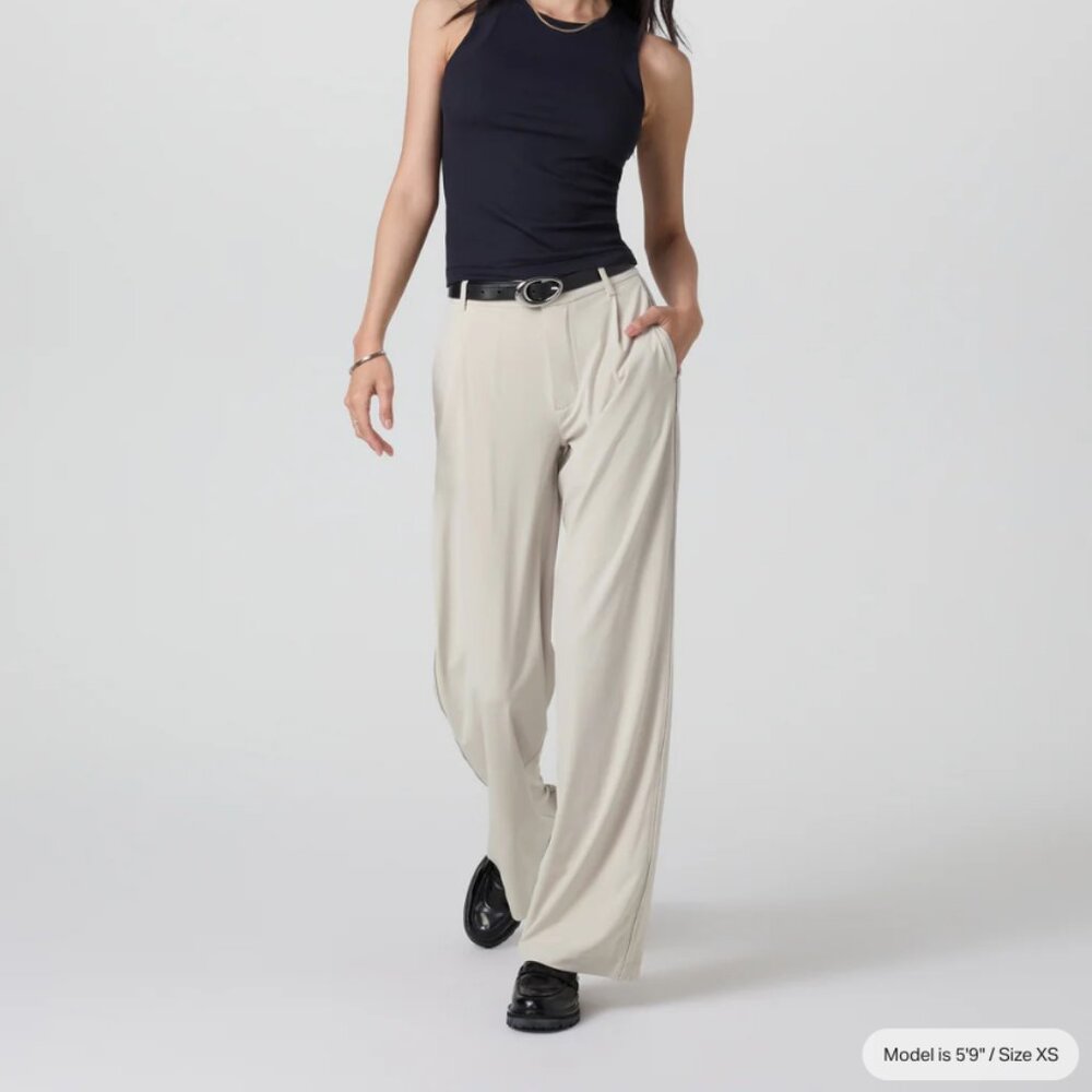 Vuori Villa Trouser Size Small Mushroom